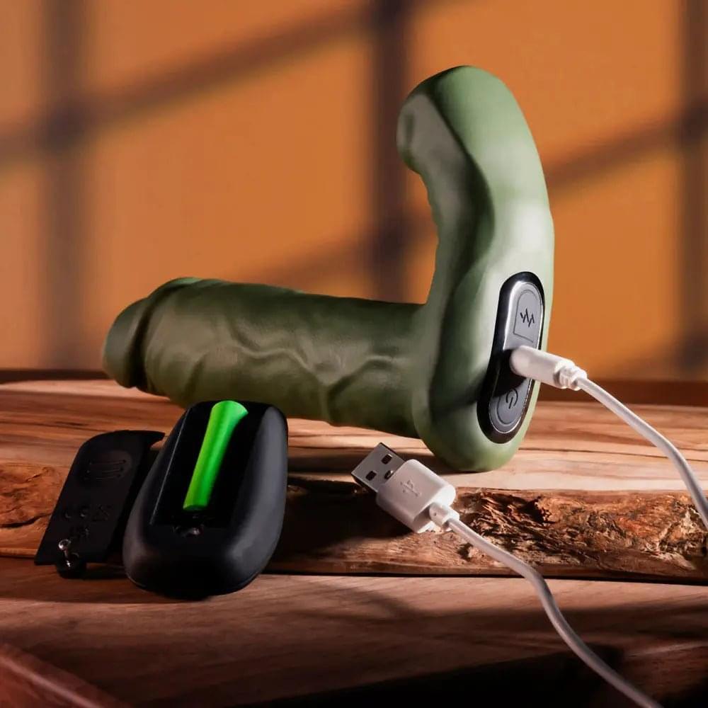 Gender X THE HUNK -  15.2 cm USB Rechargeable Thrusting Vibrator with Remote Gender X Discreet Intimate Essentials.