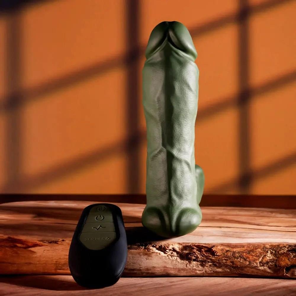 Gender X THE HUNK -  15.2 cm USB Rechargeable Thrusting Vibrator with Remote Gender X Discreet Intimate Essentials.