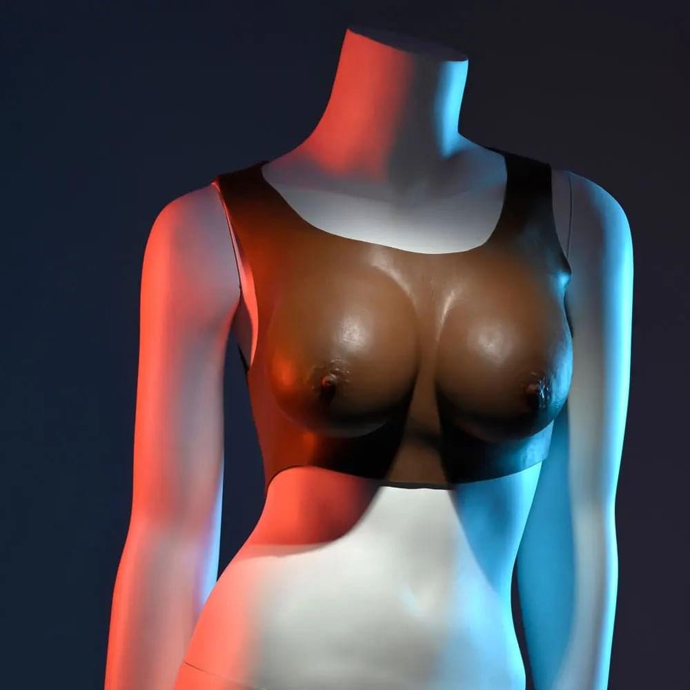 Gender X UNDERGARMENTS - PLATE C-CUP - Dark -  Wearable Breasts - C-Cup Size Gender X Discreet Intimate Essentials.