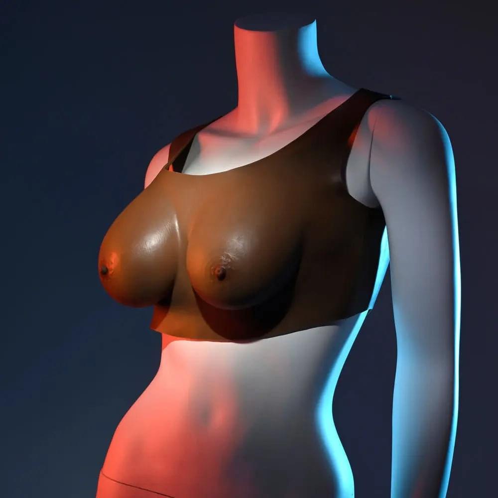 Gender X UNDERGARMENTS - PLATE C-CUP - Dark -  Wearable Breasts - C-Cup Size Gender X Discreet Intimate Essentials.