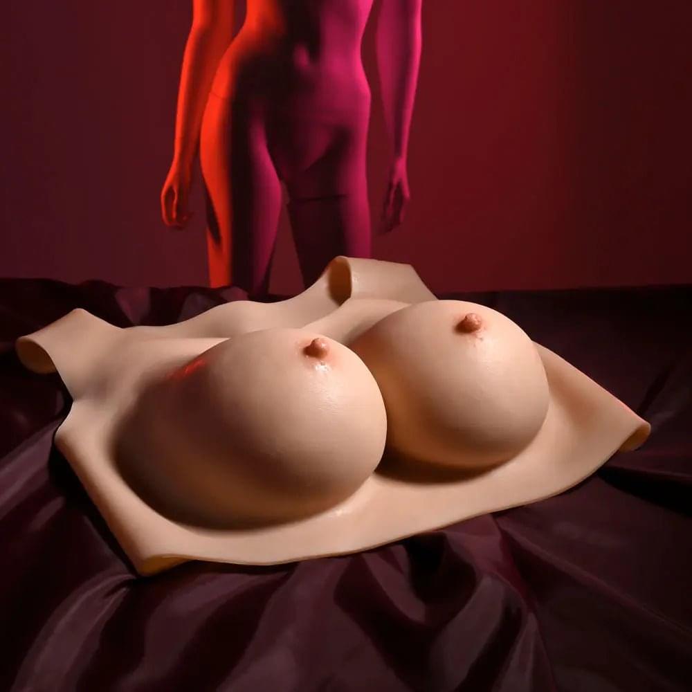 Gender X UNDERGARMENTS - PLATE D-CUP - Light -  Wearable Breasts - D-Cup Size Gender X Discreet Intimate Essentials.