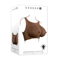 Gender X UNDERGARMENTS - PLATE E-CUP - Dark -  Wearable Breasts - E-Cup Size Gender X Discreet Intimate Essentials.