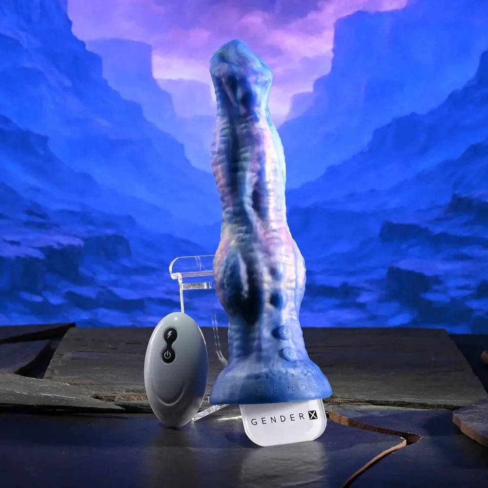 Gender X WILDEST DREAMS - USB Rechargeable Vibrating and Thrusting Fantasy Dildo with Wireless Remote Gender X Discreet Intimate Essentials.