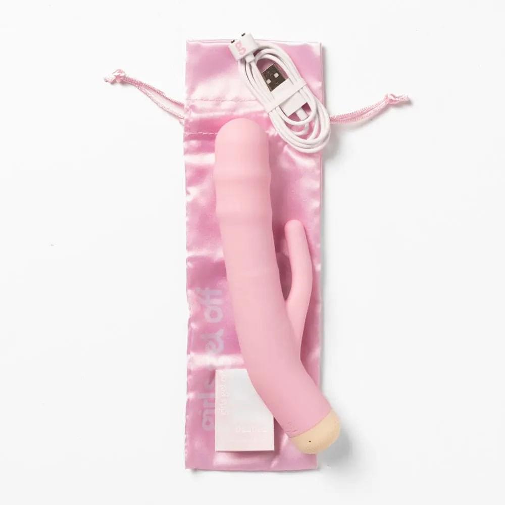 Girls Get Off - DeeDee -  19 cm USB Rechargeable Thrusting Rabbit Vibrator Girls Get Off Discreet Intimate Essentials.