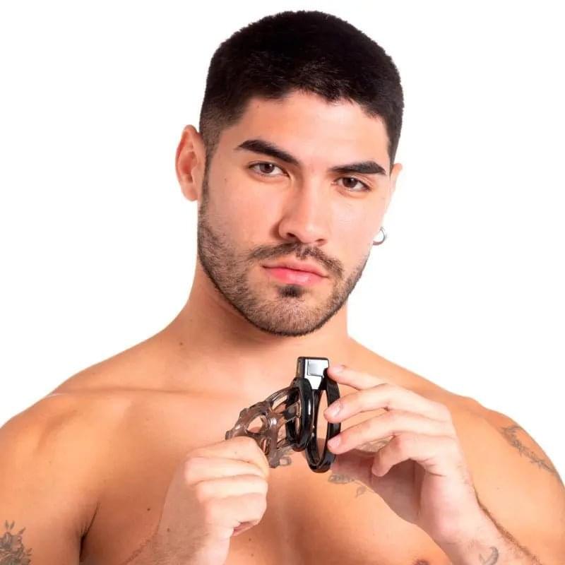 Gladiator Size 1 Soft Cock Cage with Pussification Plug Sport Fucker Discreet Intimate Essentials.