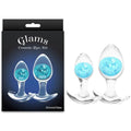Glams Cosmic 2pc Kit -  - Clear/ Butt Plugs - Set of 2 Sizes NS Novelties Discreet Intimate Essentials.