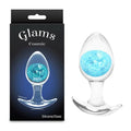 Glams Cosmic - Medium -  - Clear/ 9.5 cm Small Butt Plug NS Novelties Discreet Intimate Essentials.