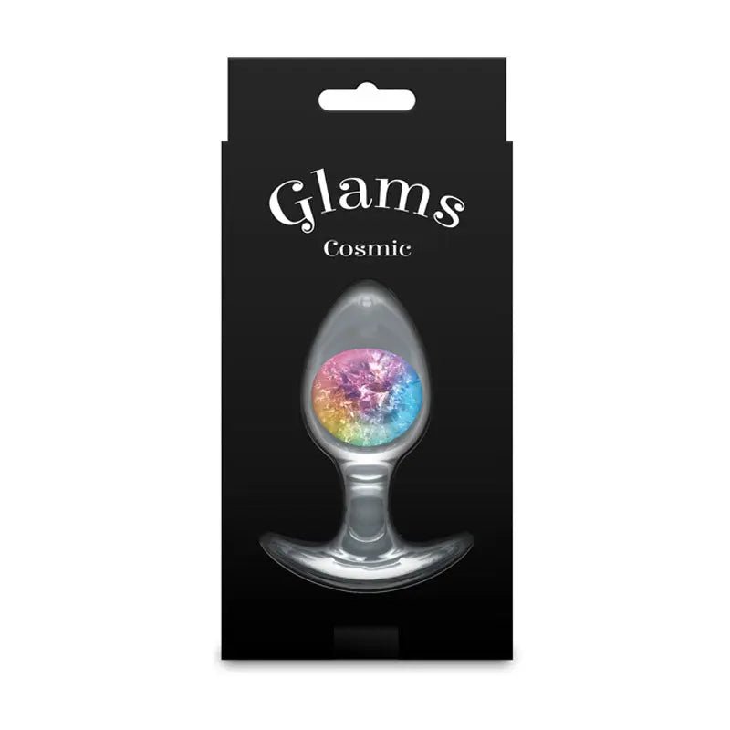 Shop affordable quality Glams Cosmic - Medium - Rainbow - Clear/Rainbow 9.5 cm Small Butt Plug - Discreet Intimate Essentials - ANAL TOYS - NS Novelties