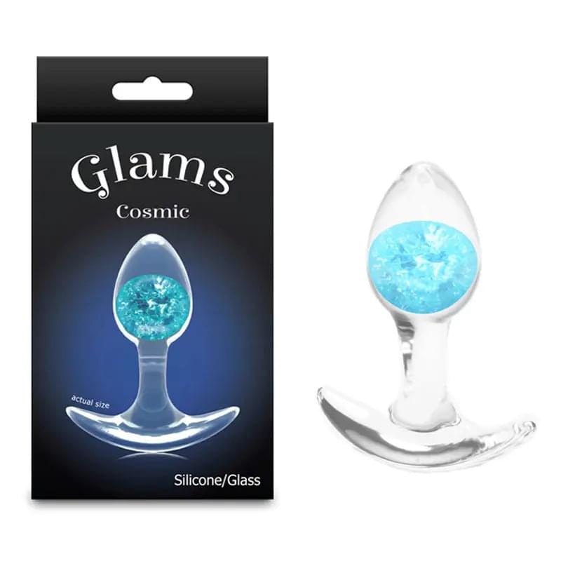 Glams Cosmic - Small -  - Clear/ 8.1 cm Small Butt Plug NS Novelties Discreet Intimate Essentials.