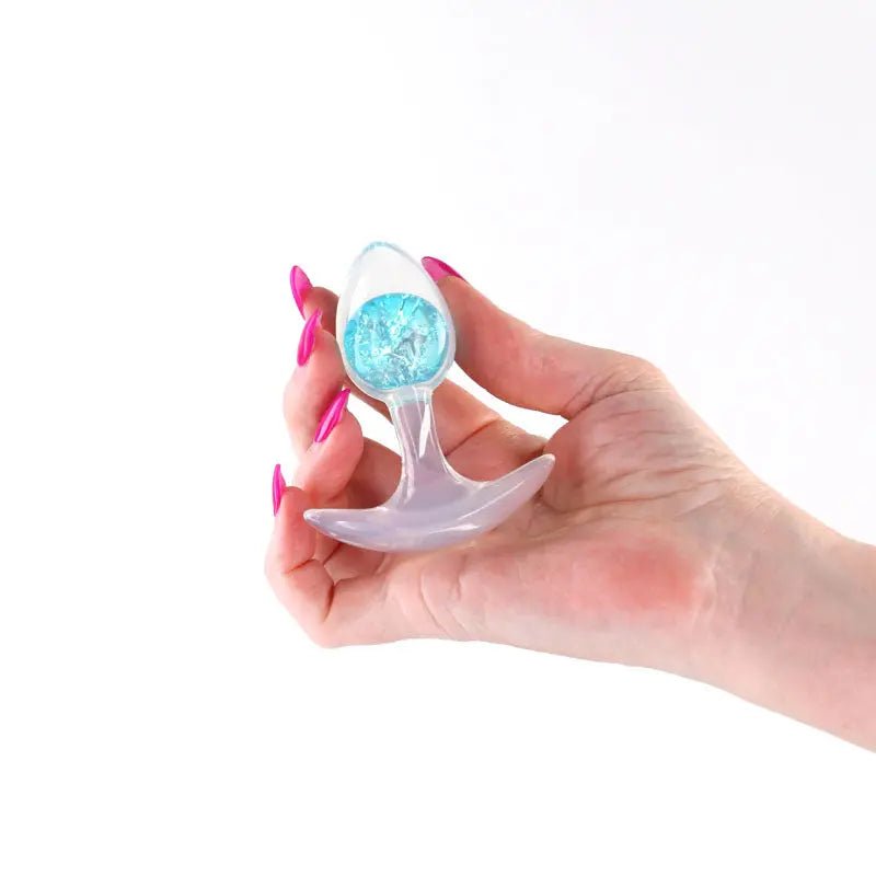 Shop affordable quality Glams Cosmic - Small - Clear/ 8.1 cm Small Butt Plug - Discreet Intimate Essentials - ANAL TOYS - NS Novelties