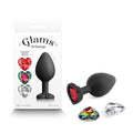 Glams Xchange Heart - Medium -  Medium Butt Plug with Interchangeable Heart Gems NS Novelties Discreet Intimate Essentials.