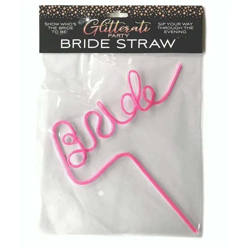 Glitterati - Bride Straw - Hens Party Novelty Little Genie Discreet Intimate Essentials.