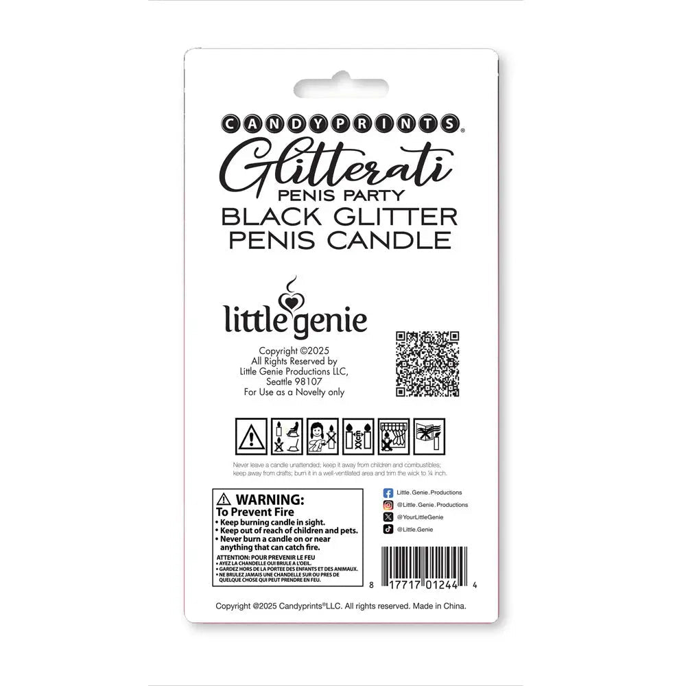 Shop affordable quality Glitterati Glitter Penis Candle - 10 cm Penis Party Candle - Discreet Intimate Essentials - NOVELTIES - Little Genie