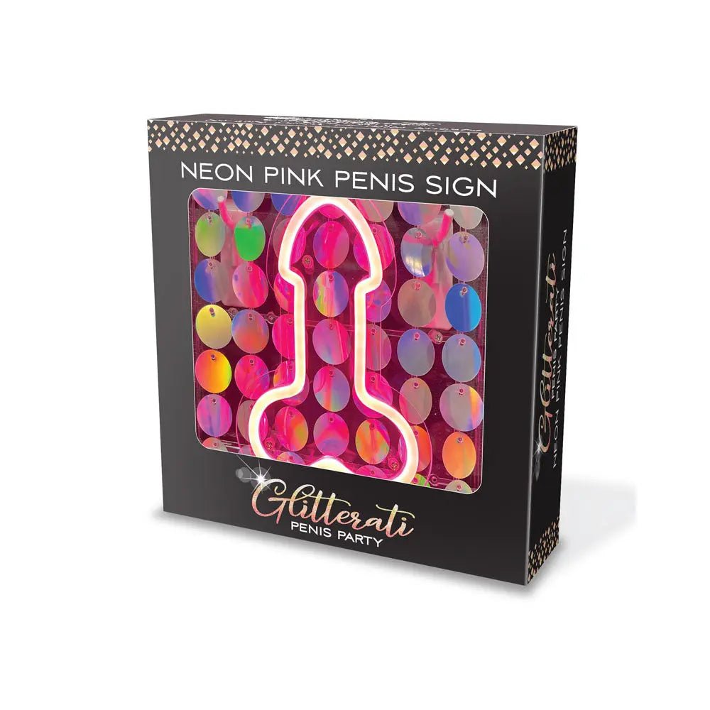 Shop affordable quality Glitterati Neon Penis Sign - Novelty Neon Light - Discreet Intimate Essentials - NOVELTIES - Little Genie