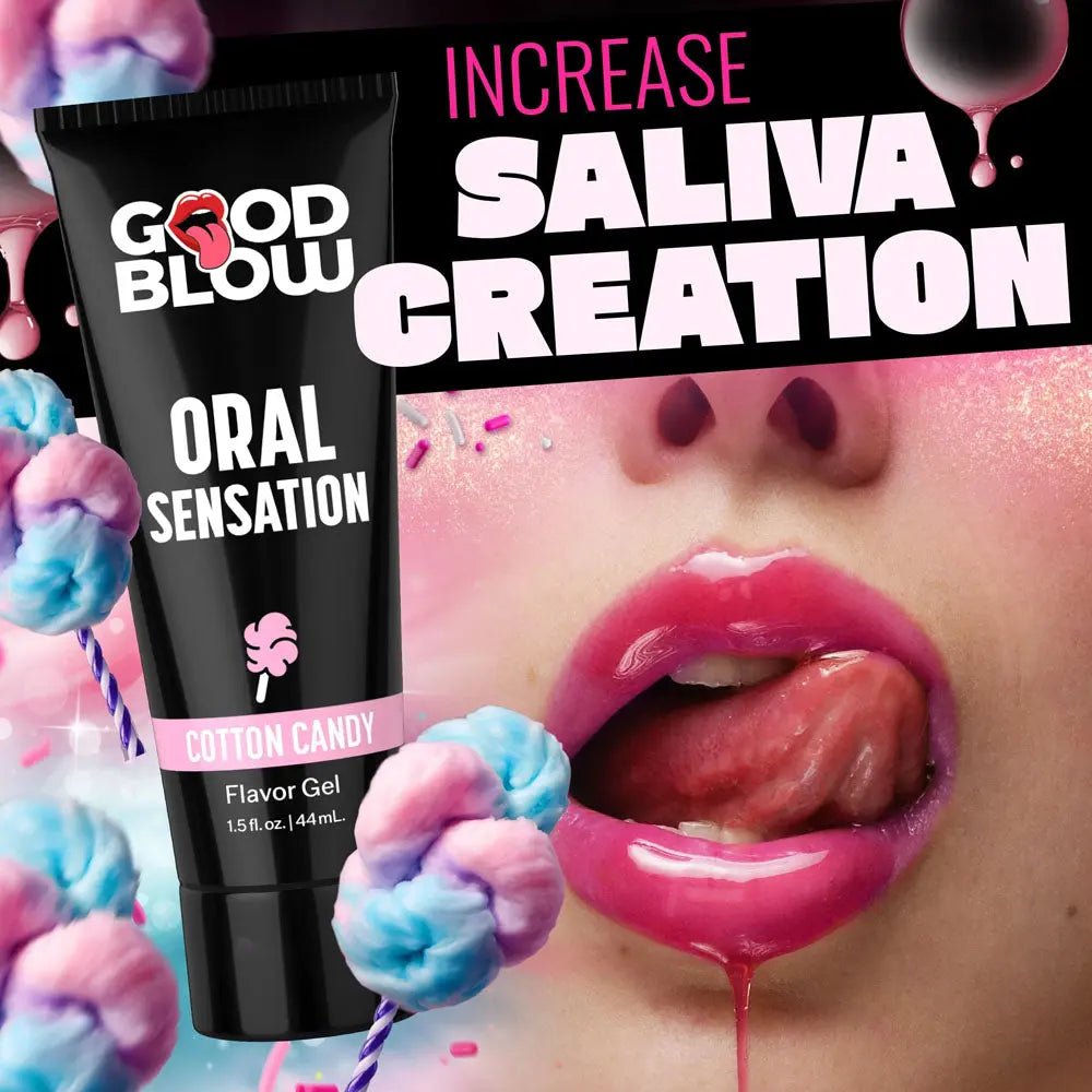 Shop affordable quality Good Blow Oral Sensation Gel - Cotton Candy - Cotton Candy Flavoured Oral Sex Gel - 44 ml Tube - Discreet Intimate Essentials - LOTIONS & LUBES - XR Brands