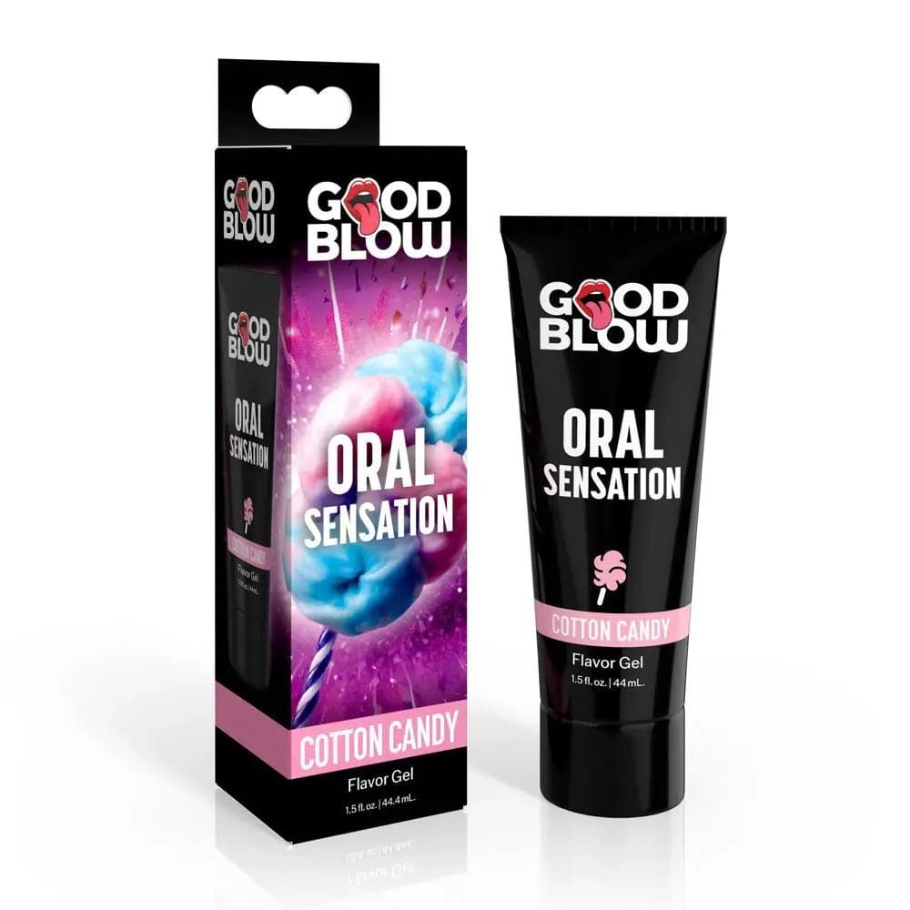 Good Blow Oral Sensation Gel - Cotton Candy - Cotton Candy Flavoured Oral Sex Gel - 44 ml Tube XR Brands Discreet Intimate Essentials.