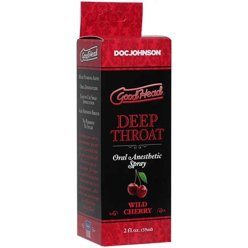GoodHead Deep Throat Spray Cherry 59ml GoodHead Discreet Intimate Essentials.