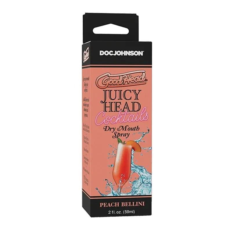 GoodHead Juicy Head Spray Cocktails Peach Bellini 59ml GoodHead Discreet Intimate Essentials.