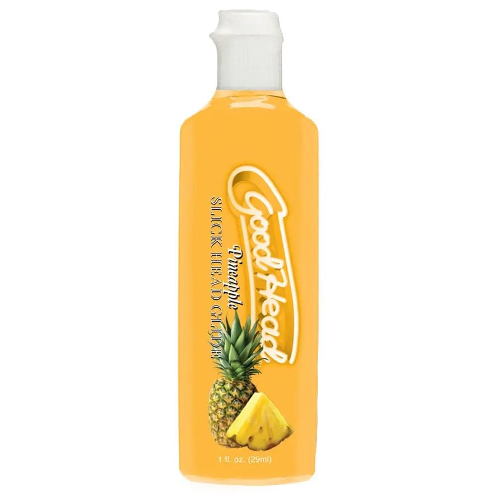 GoodHead Pineapple Blowjob Set - Pineapple Stroker with Pineapple Flavoured Lubricant 30 ml Bottle Doc Johnson Discreet Intimate Essentials.