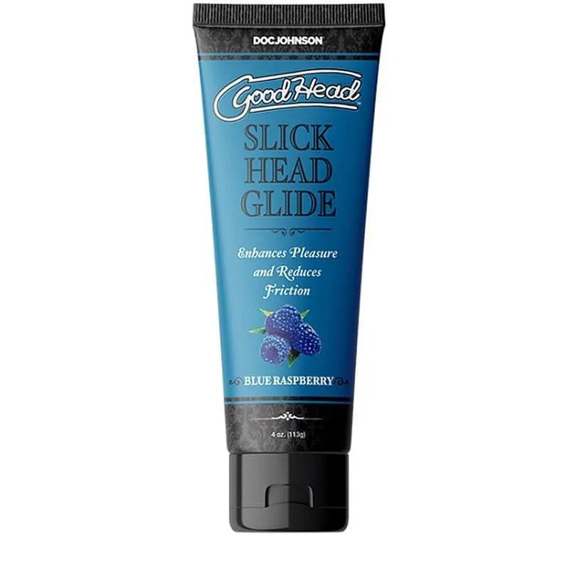 GoodHead Slick Head Glide Blue Raspberry 4 oz/113g GoodHead Discreet Intimate Essentials.