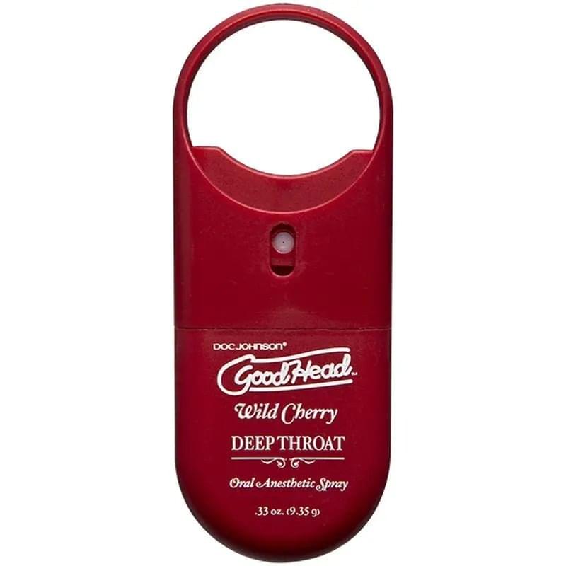 GoodHead To-Go Deep Throat Spray Wild Cherry 9ml GoodHead Discreet Intimate Essentials.