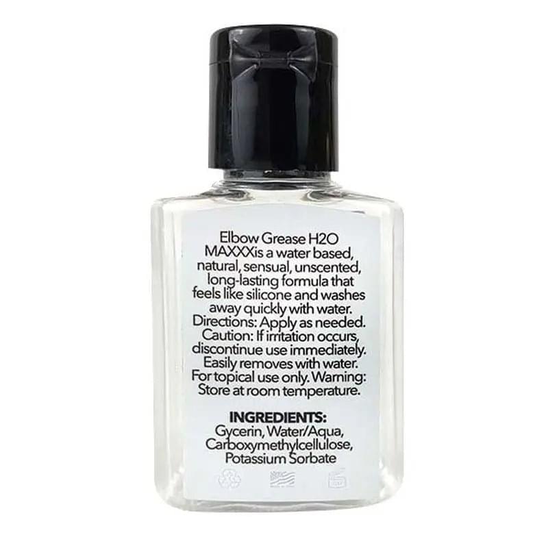 H2O MAXXX Lubricant Gel Travel Size 24ml Elbow Grease Discreet Intimate Essentials.