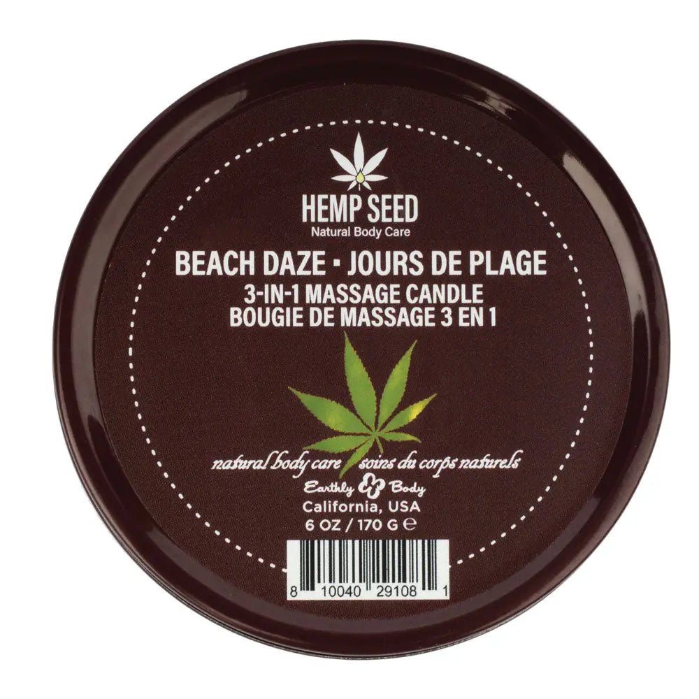 Shop affordable quality Hemp Seed 3-In-1 Massage Candle - Beach Daze (Coconut & Pineapple) Scented - 170 g - Discreet Intimate Essentials - CANDLES - Earthly Body