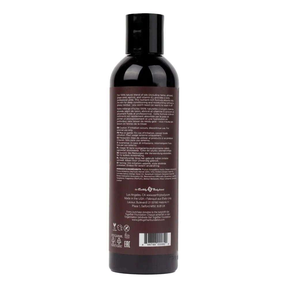 Shop affordable quality Hemp Seed Massage & Body Oil - Dreamsicle (Tangerine & Plum) Scented - 237 ml Bottle - Discreet Intimate Essentials - LOTIONS & LUBES - Earthly Body