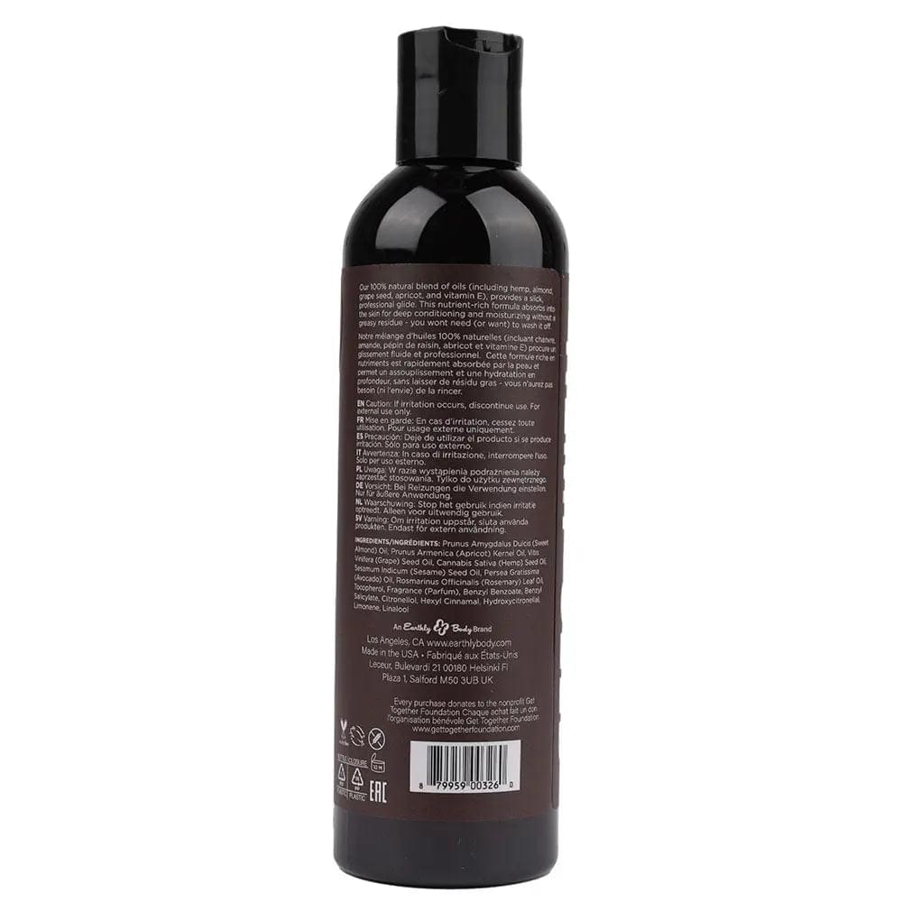 Hemp Seed Massage & Body Oil - Guavalava (Guava & Blackberry) Scented - 237 ml Bottle Earthly Body Discreet Intimate Essentials.