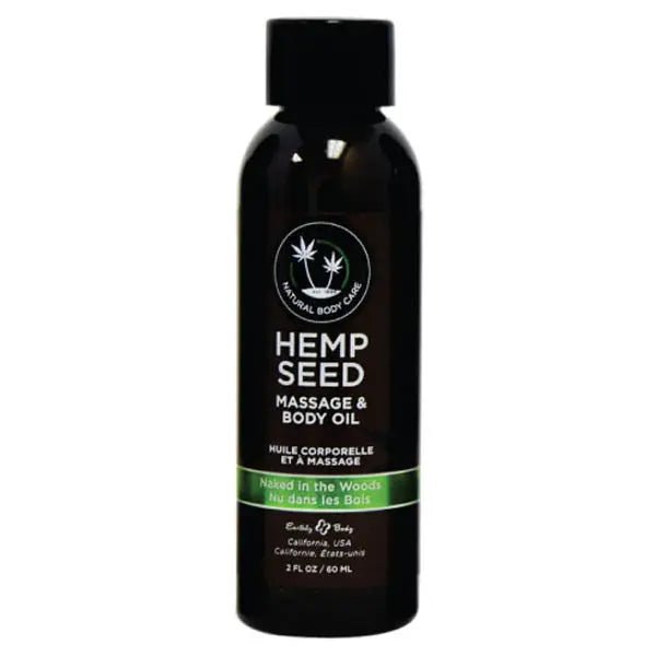 Shop affordable quality Hemp Seed Massage & Body Oil - Naked In The Woods ( Tea & Ginger) Scented - 59 ml Bottle - Discreet Intimate Essentials - LOTIONS & LUBES - Earthly Body