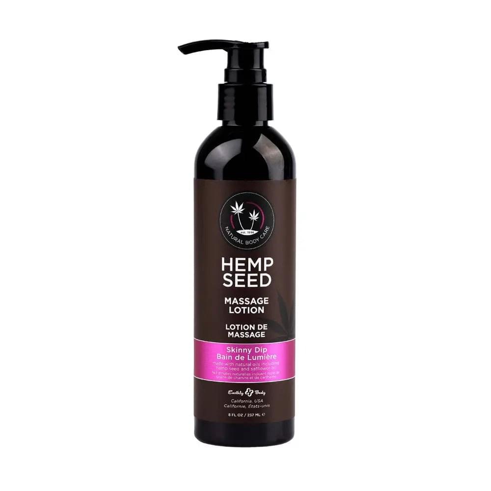 Hemp Seed Massage Lotion - Skinny Dip (Vanilla & Fairy Floss) Scented - 237 ml Bottle Earthly Body Discreet Intimate Essentials.