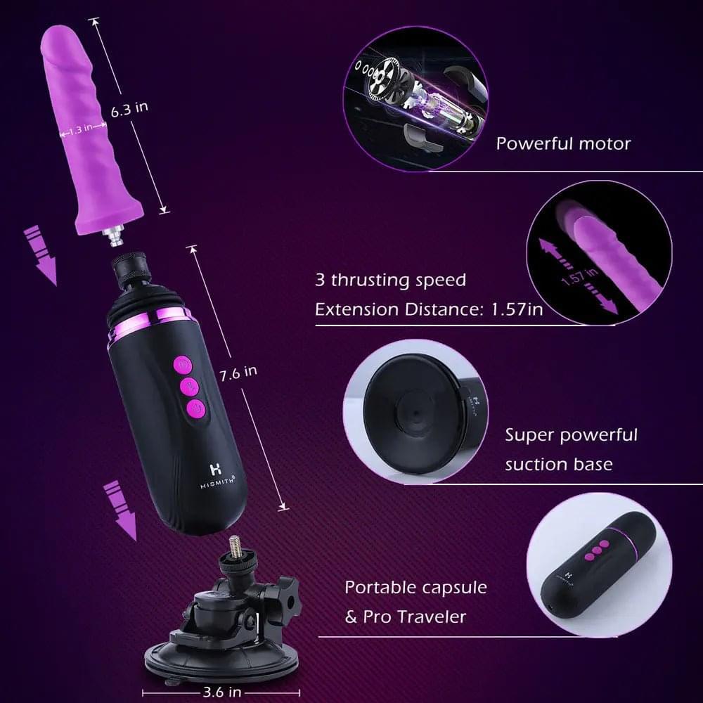 Hismith Capsule - Rechargeable Portable Sex Machine with App Control Hismith Discreet Intimate Essentials.