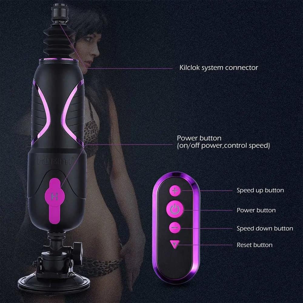 Hismith Pro Traveler 2.0 - Mains Powered Portable Sex Machine with App Control and Remote Hismith Discreet Intimate Essentials.