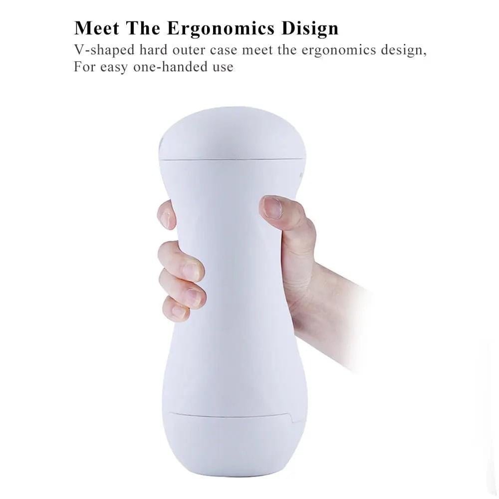 Hismith Vibrating Vagina Stroker Machine Attachment - USB Rechargeable Vibrating Vagina Stroker for Hismith Sex Machines Hismith Discreet Intimate Essentials.