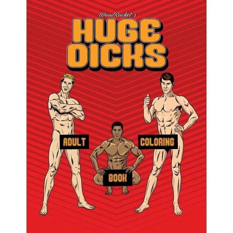 Huge Dicks Colouring Book Wood Rocket Discreet Intimate Essentials.