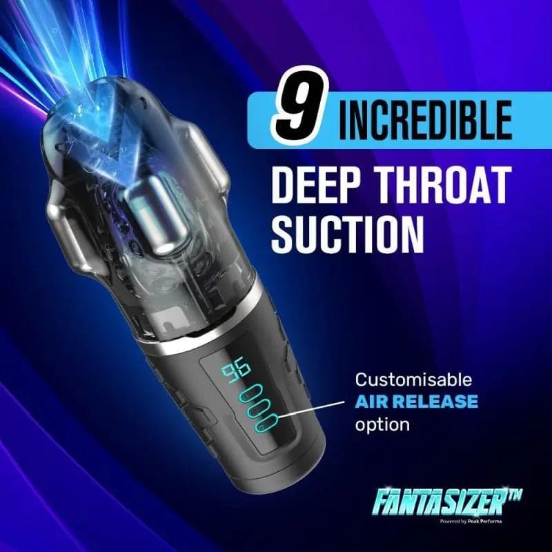 Hypershaker Automatic App Controlled LCD Masturbator Black Peak Performa Discreet Intimate Essentials.