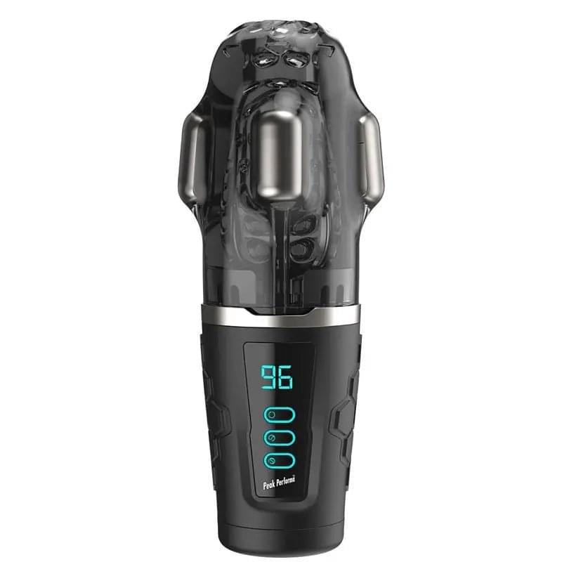 Hypershaker Automatic App Controlled LCD Masturbator Black Peak Performa Discreet Intimate Essentials.