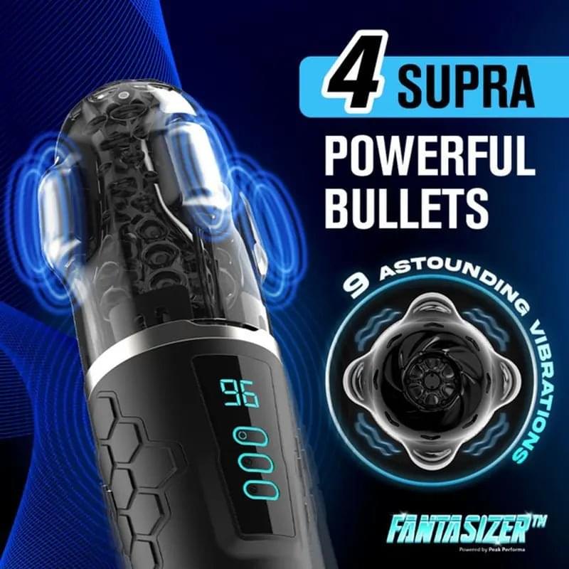 Hypershaker Automatic App Controlled LCD Masturbator Black Peak Performa Discreet Intimate Essentials.
