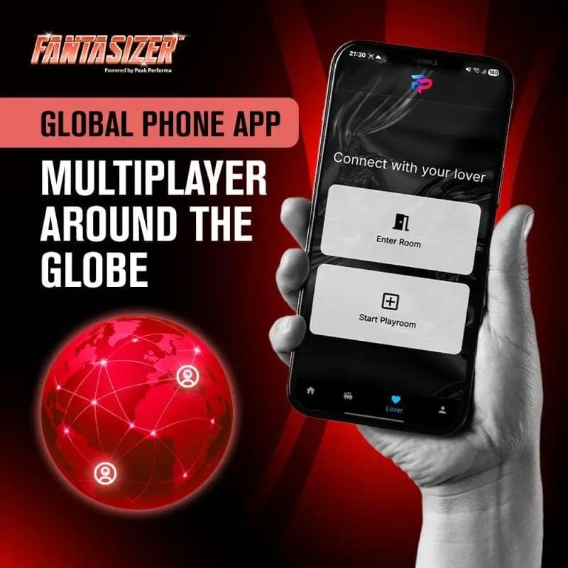Hypershaker Automatic App Controlled LCD Masturbator Red Peak Performa Discreet Intimate Essentials.
