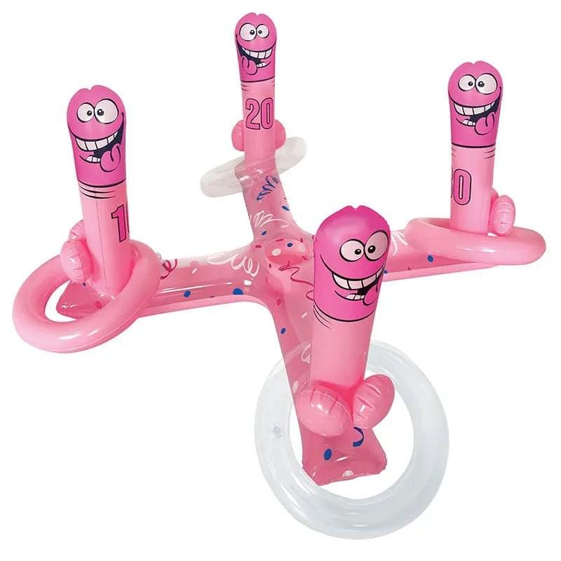 Inflatable Pecker Toss Game - Hens Novelty Game Ozze Discreet Intimate Essentials.