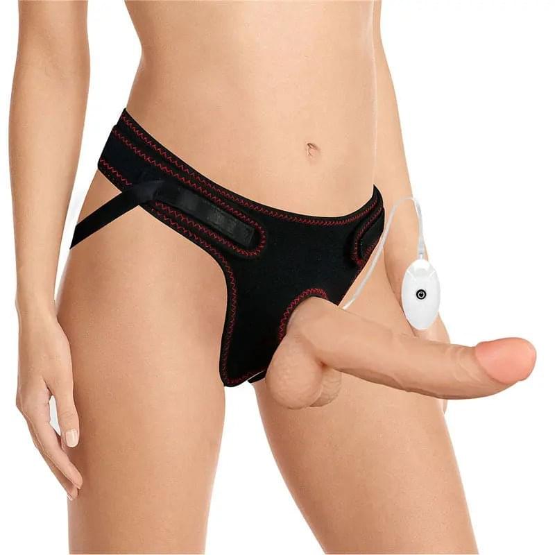 Ingen Vibrating Easy Strap-On Set -  21.6 cm (8.5'') Vibrating Strap-On Lovetoy Discreet Intimate Essentials.