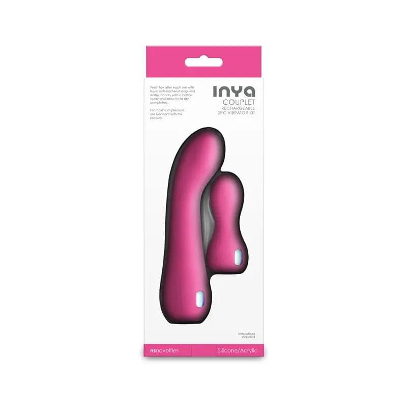INYA Couplet -  -  USB Rechargeable Vibrators - Set of 2 Sizes NS Novelties Discreet Intimate Essentials.