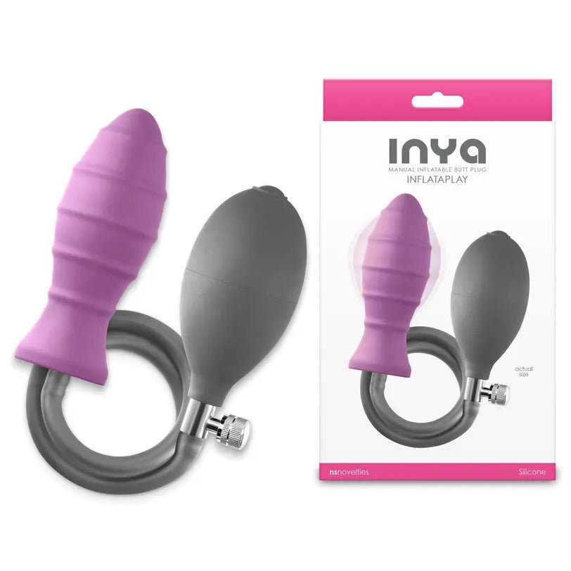 Shop affordable quality INYA InflataPlay - 10.5 cm Inflatable Butt Plug - Discreet Intimate Essentials - ANAL TOYS - NS Novelties