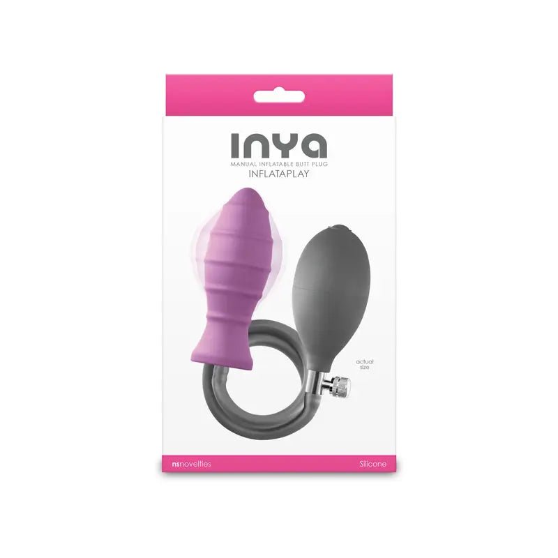 Shop affordable quality INYA InflataPlay - 10.5 cm Inflatable Butt Plug - Discreet Intimate Essentials - ANAL TOYS - NS Novelties