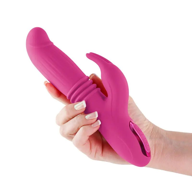 Shop affordable quality INYA Passion - 22.2 cm USB Rechargeable Thrusting Rabbit Vibrator - Discreet Intimate Essentials - VIBRATORS - NS Novelties