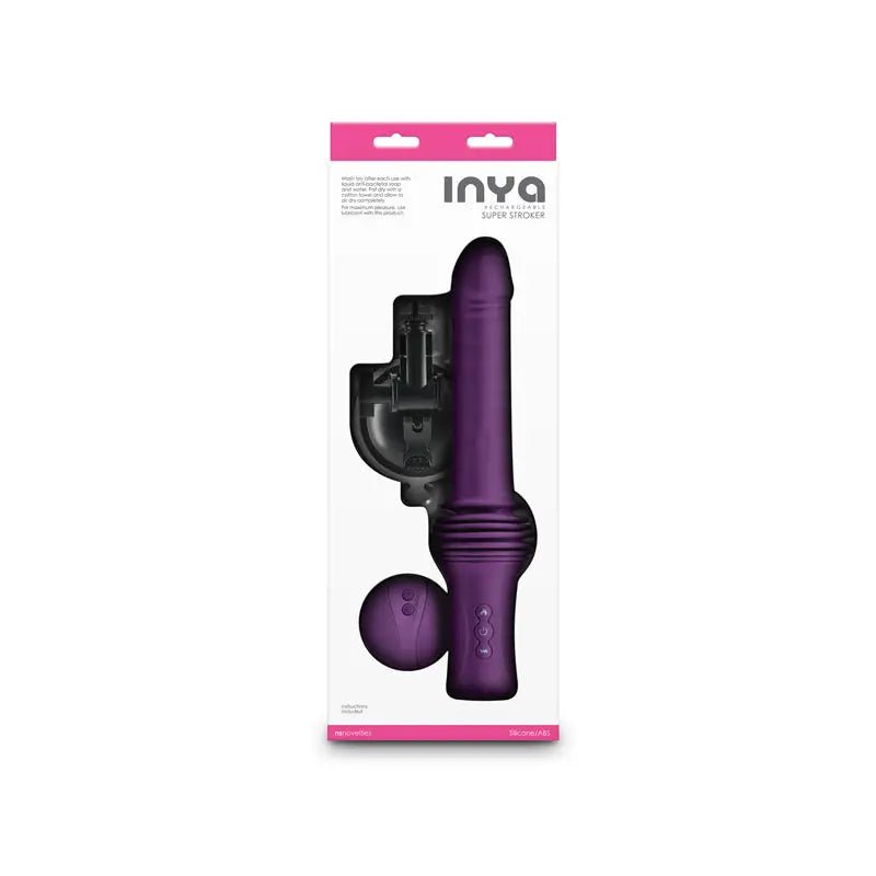 Shop affordable quality INYA Super Stroker - 36.8 cm USB Rechargeable Thrusting Vibrator with Remote Control & Stand - Discreet Intimate Essentials - VIBRATORS - NS Novelties