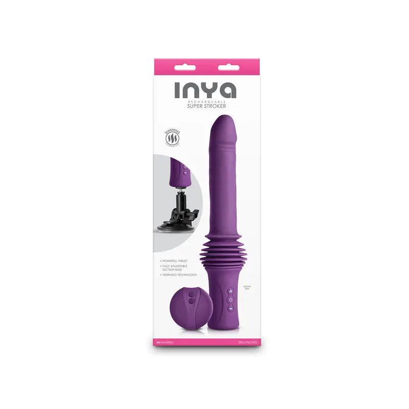 Shop affordable quality INYA Super Stroker - 36.8 cm USB Rechargeable Thrusting Vibrator with Remote Control & Stand - Discreet Intimate Essentials - VIBRATORS - NS Novelties