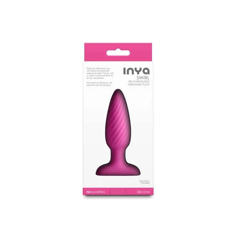 INYA Swirl -  -  10.7 cm USB Rechargeable Vibrating Butt Plug NS Novelties Discreet Intimate Essentials.
