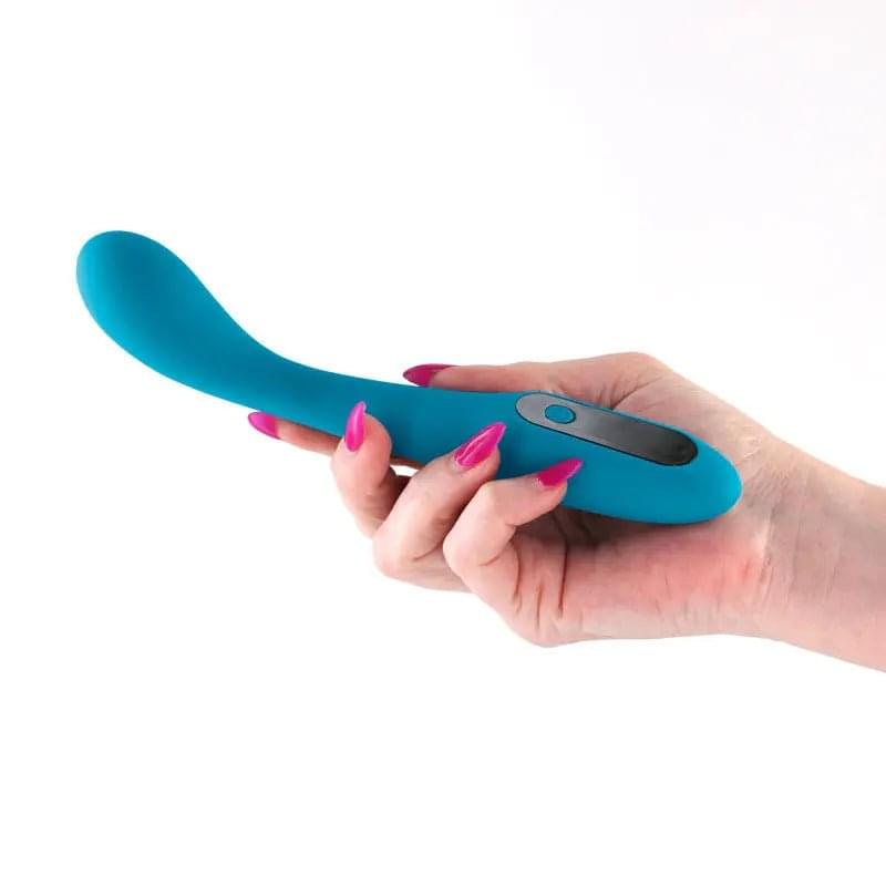 INYA Technica - Teal - Teal 19.2 cm USB Rechargeable Warming Vibrator NS Novelties Discreet Intimate Essentials.