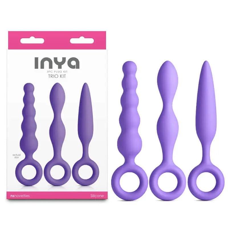 INYA Trio Kit -  -  Anal Plugs - Set of 3 NS Novelties Discreet Intimate Essentials.